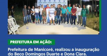 📌 INAUGURAÇÃO DO BECO DOMINGOS DUARTE E BECO DONA CLARA🚧